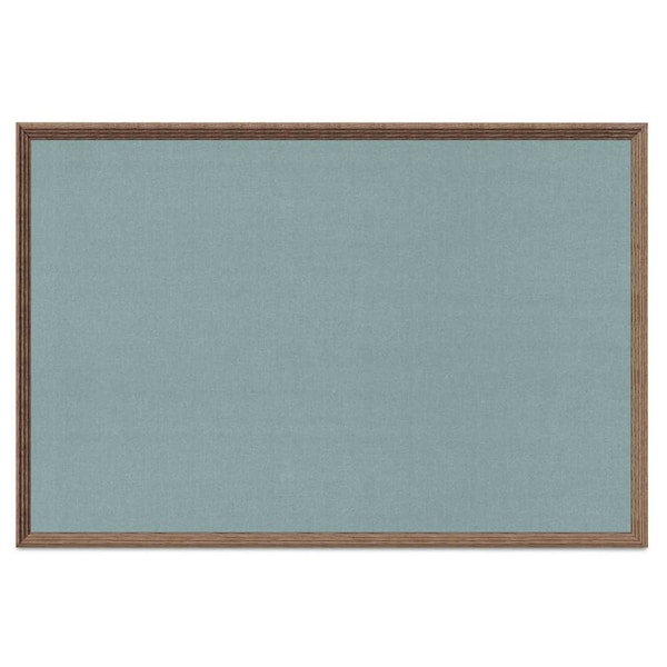 United Visual Products Decor Wood Combo Board, 48"x36", Cherry/White Porcelain & Burgundy UV703DEFAB-CHERRY-WHTPORC-DBURGU - main